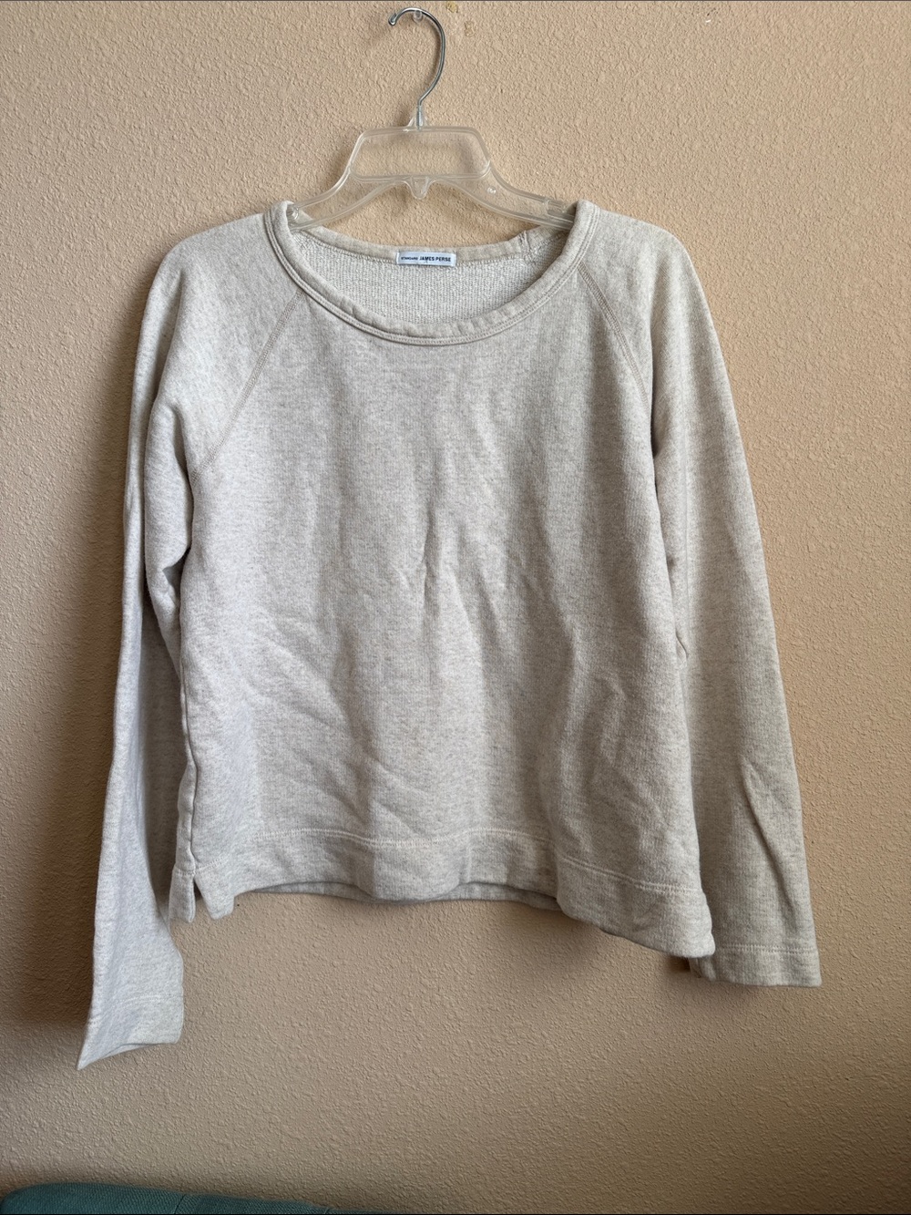 James Perse Light Beige Crewneck Pullover